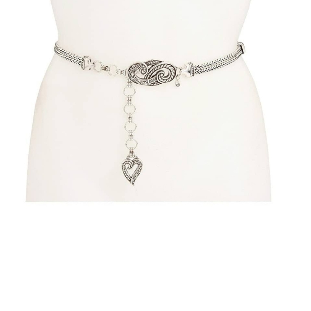 Elegant Silver Chain Belt